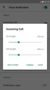 Вспышка на звонок и СМС 3.0. Скриншот 3