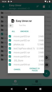 Easy Unrar 4.3. Скриншот 2