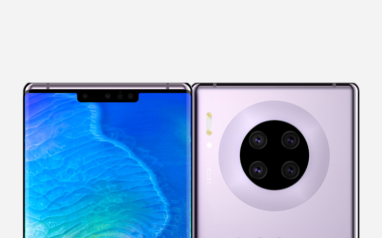 Рендеры Huawei Mate 30 Pro показывают массивную четверную камеру и ...