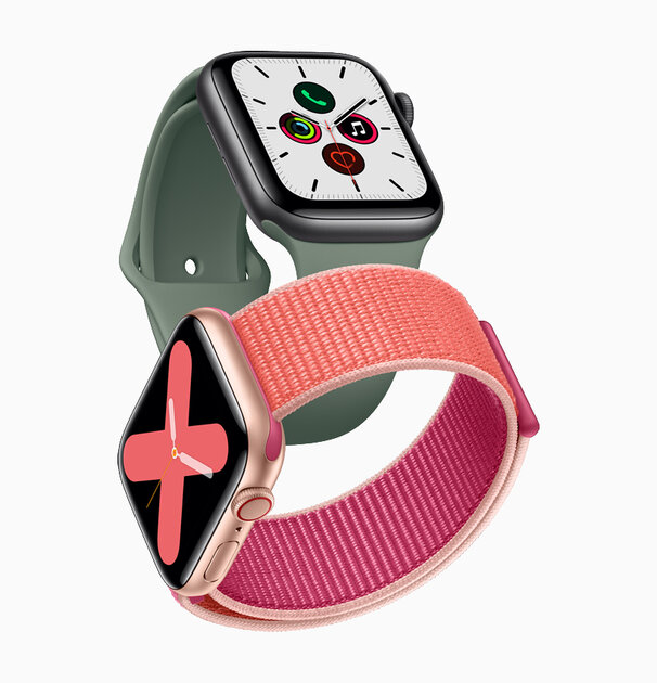 Представлены Apple Watch 5: титановые модификации и постоянно работающий дисплей