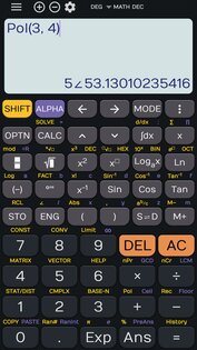 Fx Calculator 350es 84+ calculator sin cos tan 4.4.1. Скриншот 4
