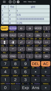 Fx Calculator 350es 84+ calculator sin cos tan 4.4.1. Скриншот 5