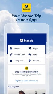 Expedia – отели, авиабилеты, аренда авто 2025.17.0. Скриншот 1