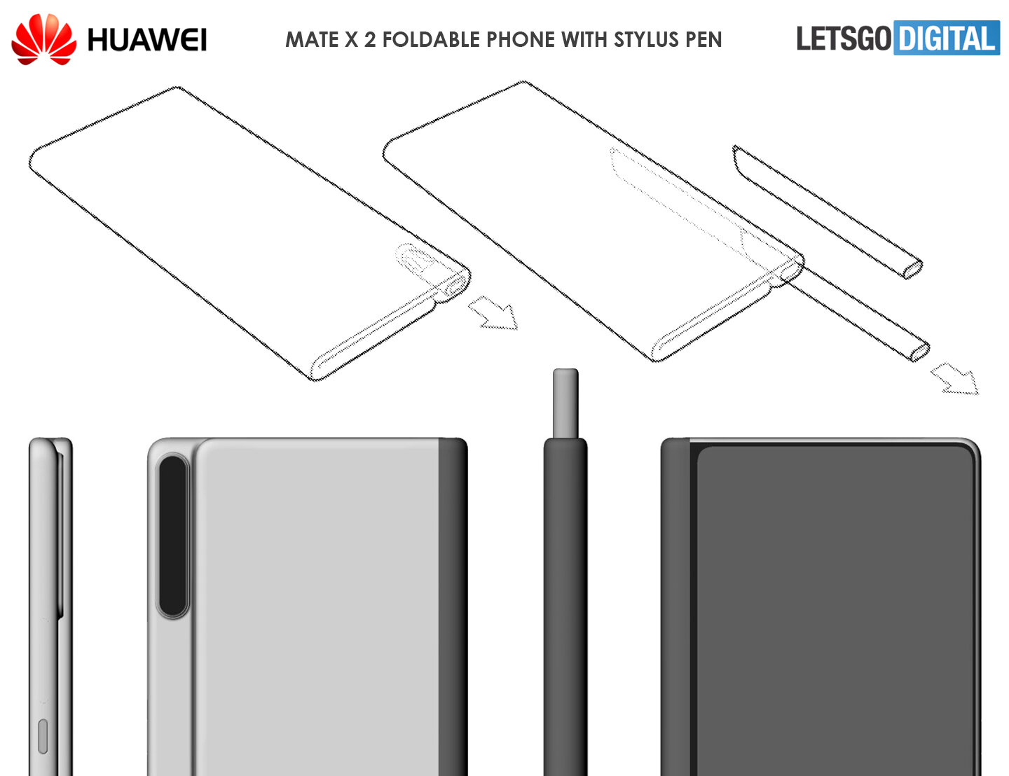 Huawei Mate X 2 получит стилус как у Galaxy Note