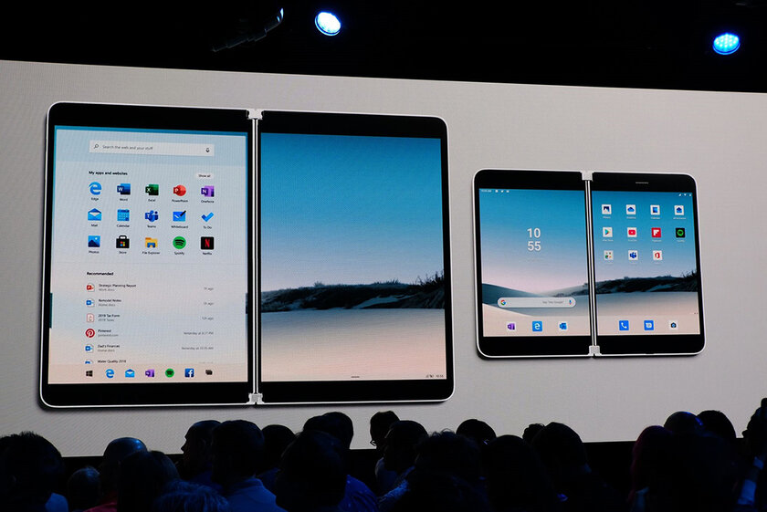 Microsoft представила складные смартфон и планшет — у обоих по два экрана