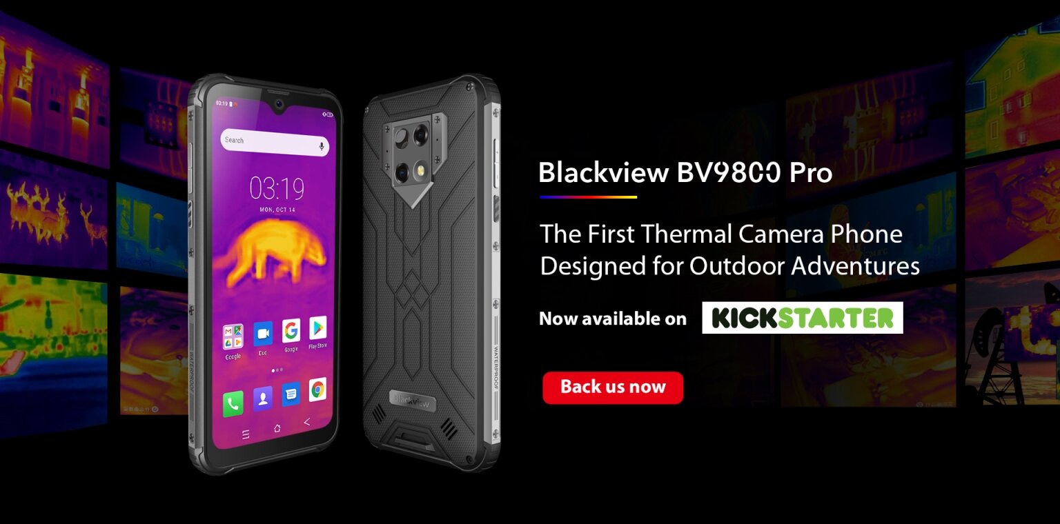 Blackview BV9800 Pro с тепловизором уже доступен на Kickstarter