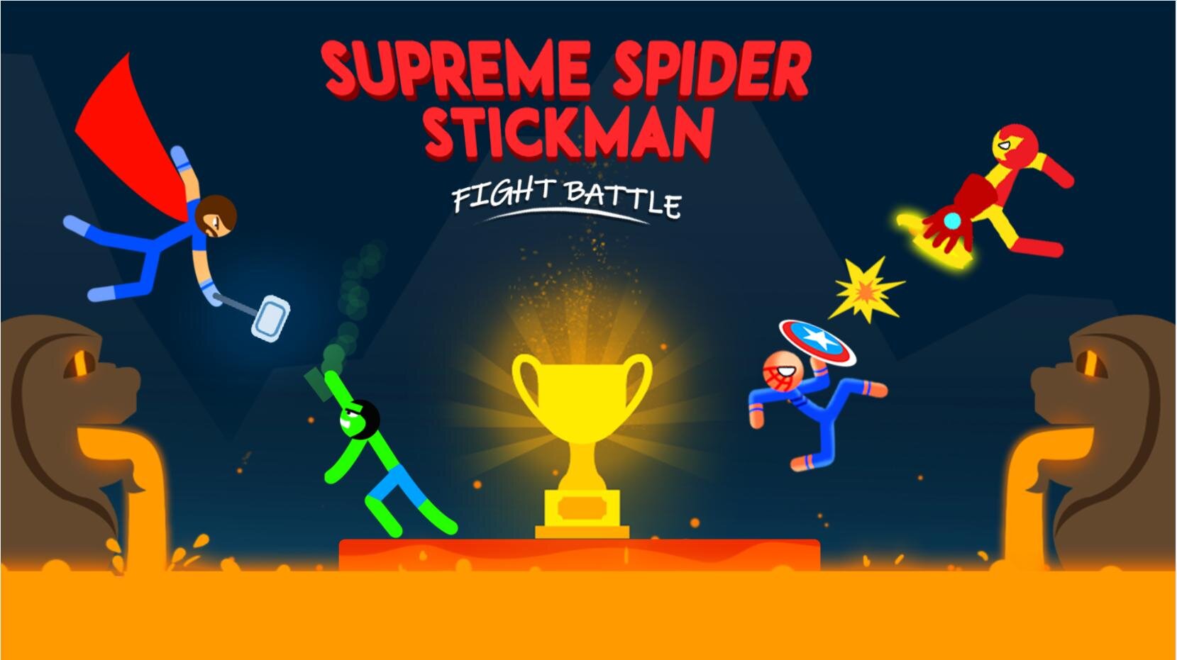 Скачать Supreme Spider Stickman Warriors 1.9 для Android