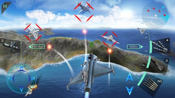 Sky Fighters 3D 2.6. Скриншот 3