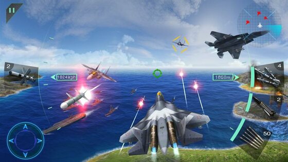 sky fighters мод много денег