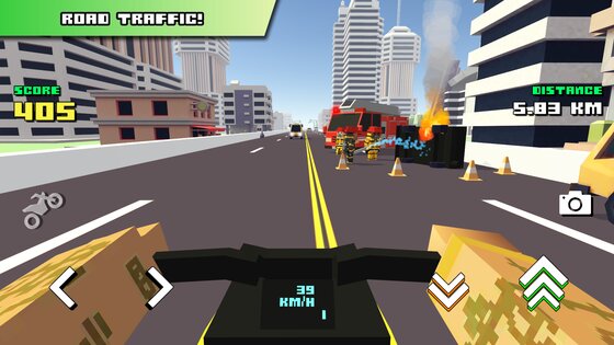 Blocky Moto Racing 1.46. Скриншот 3