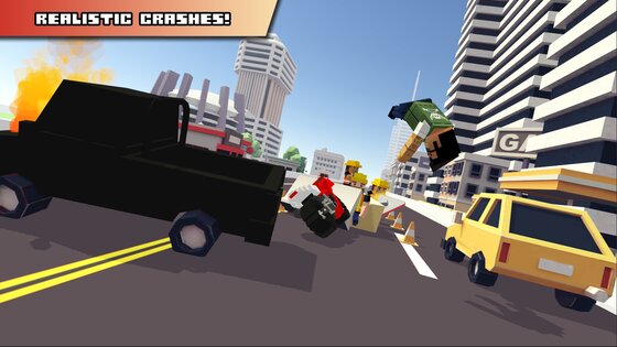 Blocky Moto Racing 1.46. Скриншот 4