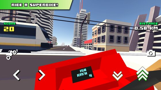 Blocky Moto Racing 1.46. Скриншот 7