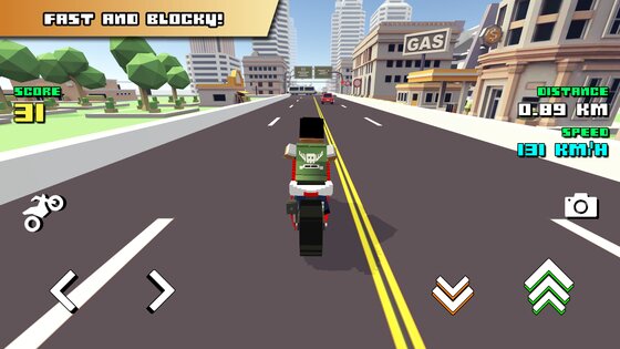 Blocky Moto Racing 1.47. Скриншот 9
