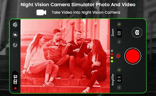 Night Vision Camera Simulator Photo and Video 1.0. Скриншот 7