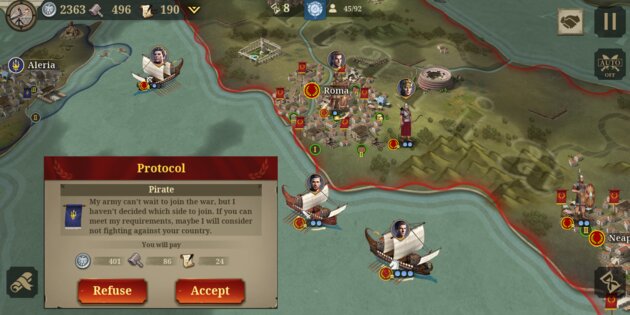 Great Conqueror: Rome 2.9.0. Скриншот 3