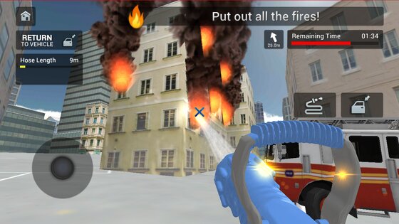 Fire Truck Driving Simulator 1.44. Скриншот 3