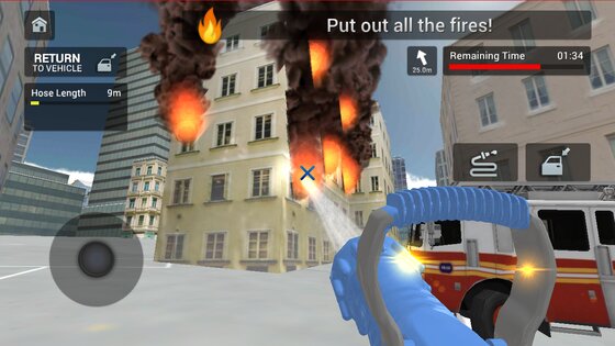 Fire Truck Driving Simulator 1.47. Скриншот 3