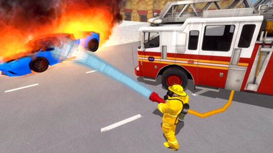 Fire Truck Driving Simulator 1.44. Скриншот 5