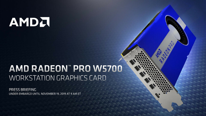 AMD представила первую 7-нм профессиональную видеокарту