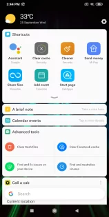 Xiaomi лента виджетов 13.5.1. Скриншот 1