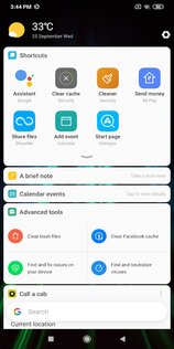 Xiaomi Лента виджетов 13.21.0. Скриншот 1
