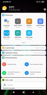 Xiaomi Лента виджетов 13.34.0. Скриншот 1