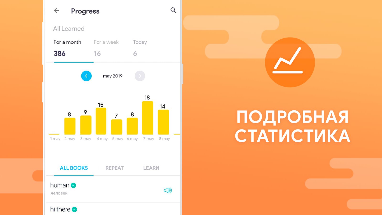 Скачать EWA – учить английский 9.7.0 для Android