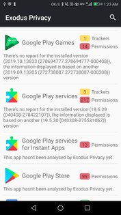 Exodus Privacy 3.2.0. Скриншот 1