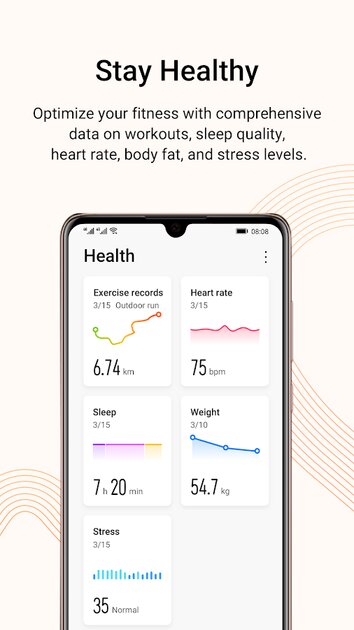 В приложении huawei health нет циферблатов