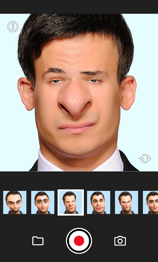 Приложение для изменения лица. Face Warp. Android face.