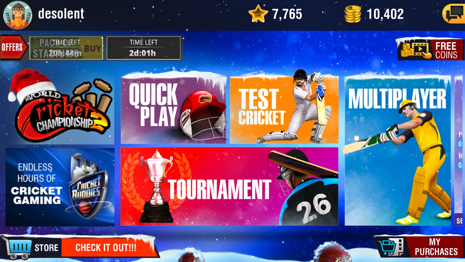 Скачать World Cricket Championship 2 4.6 для Android