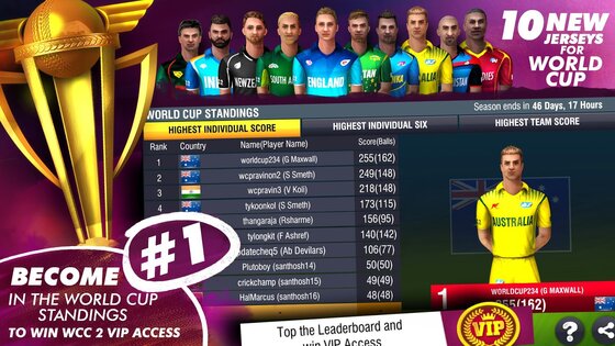 World Cricket Championship 2 5.4.2. Скриншот 4