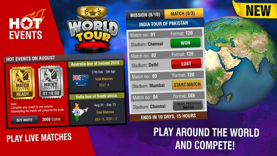 World Cricket Championship 2 5.4.2. Скриншот 19