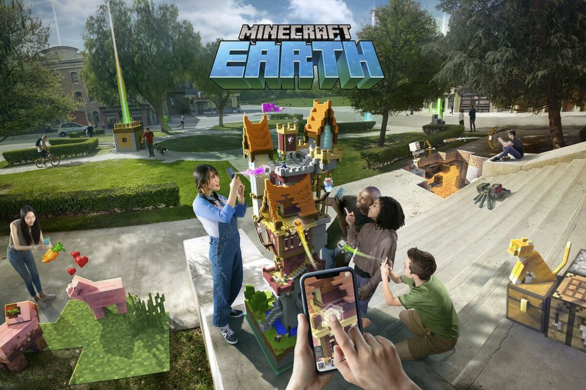 В Minecraft Earth с дополненной реальностью уже можно поиграть в России