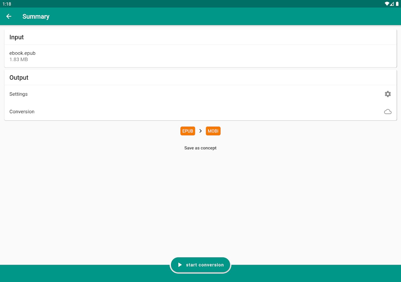 Скачать Ebook Converter 9.2.44 для Android