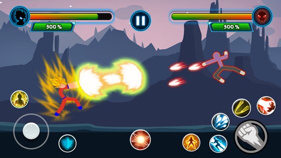 Stickman Warriors Z 1.9. Скриншот 3