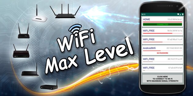 WiFi Max Level 2.3. Скриншот 1