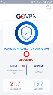 GOVPN 1.9.8.2. Скриншот 2