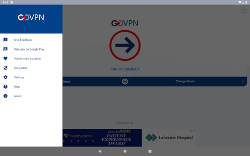 GOVPN 1.9.8.2. Скриншот 10