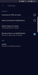 vpnify 2.2.0. Скриншот 4