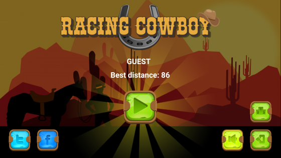 Racing Cowboy 1.0.2. Скриншот 1