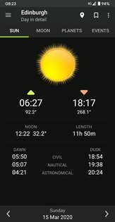 Sundroid - время заката и рассвета 5.6.1. Скриншот 1