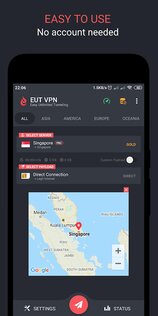 EUT VPN 1.7.4. Скриншот 1