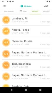 MyShake 3.1.26. Скриншот 3