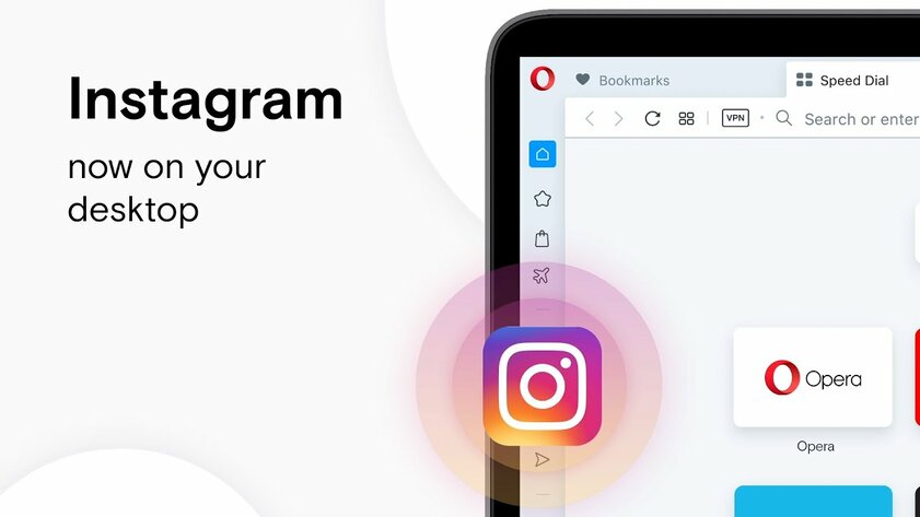 В Opera для компьютеров встроили Instagram*