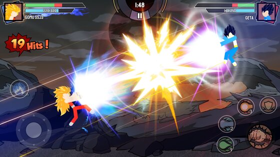 Stickman Warriors – Super Dragon Shadow Fight 1.9.3. Скриншот 1