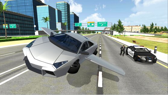 Flying Car City 3D 1.15. Скриншот 5