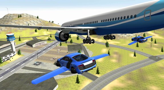 Flying Car City 3D 1.15. Скриншот 7