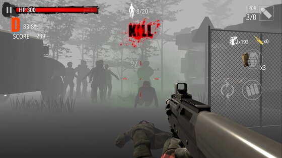 Zombie Hunter D-Day 1.0.909. Скриншот 2