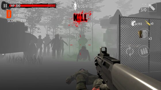 Zombie Hunter D-Day 1.0.916. Скриншот 1
